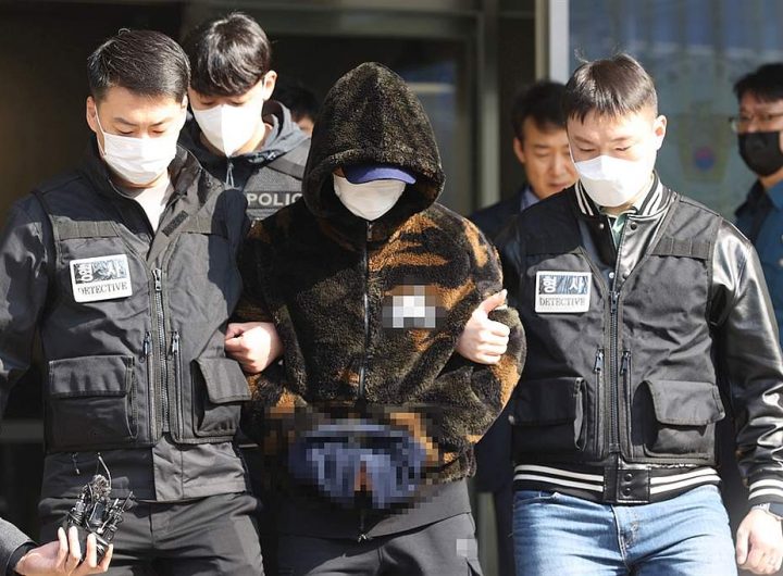 Задержание преступника Южная Корея