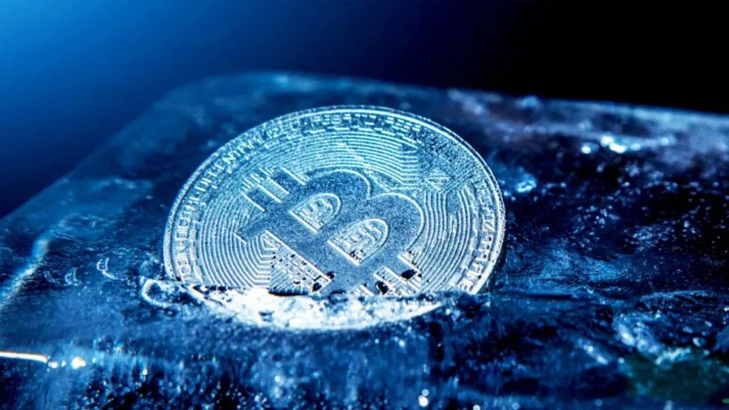 заморозка биткоин