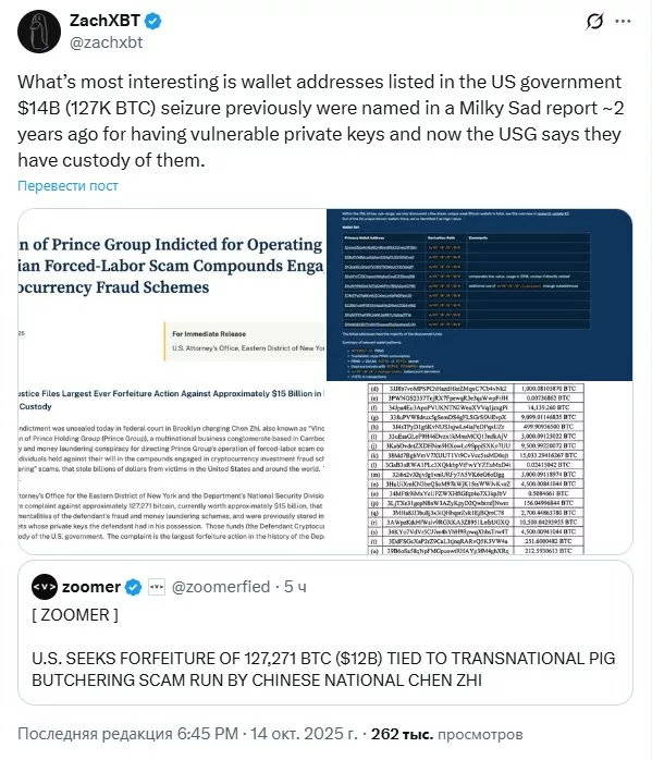 Interestingly, crypto sleuth ZachXBT notes