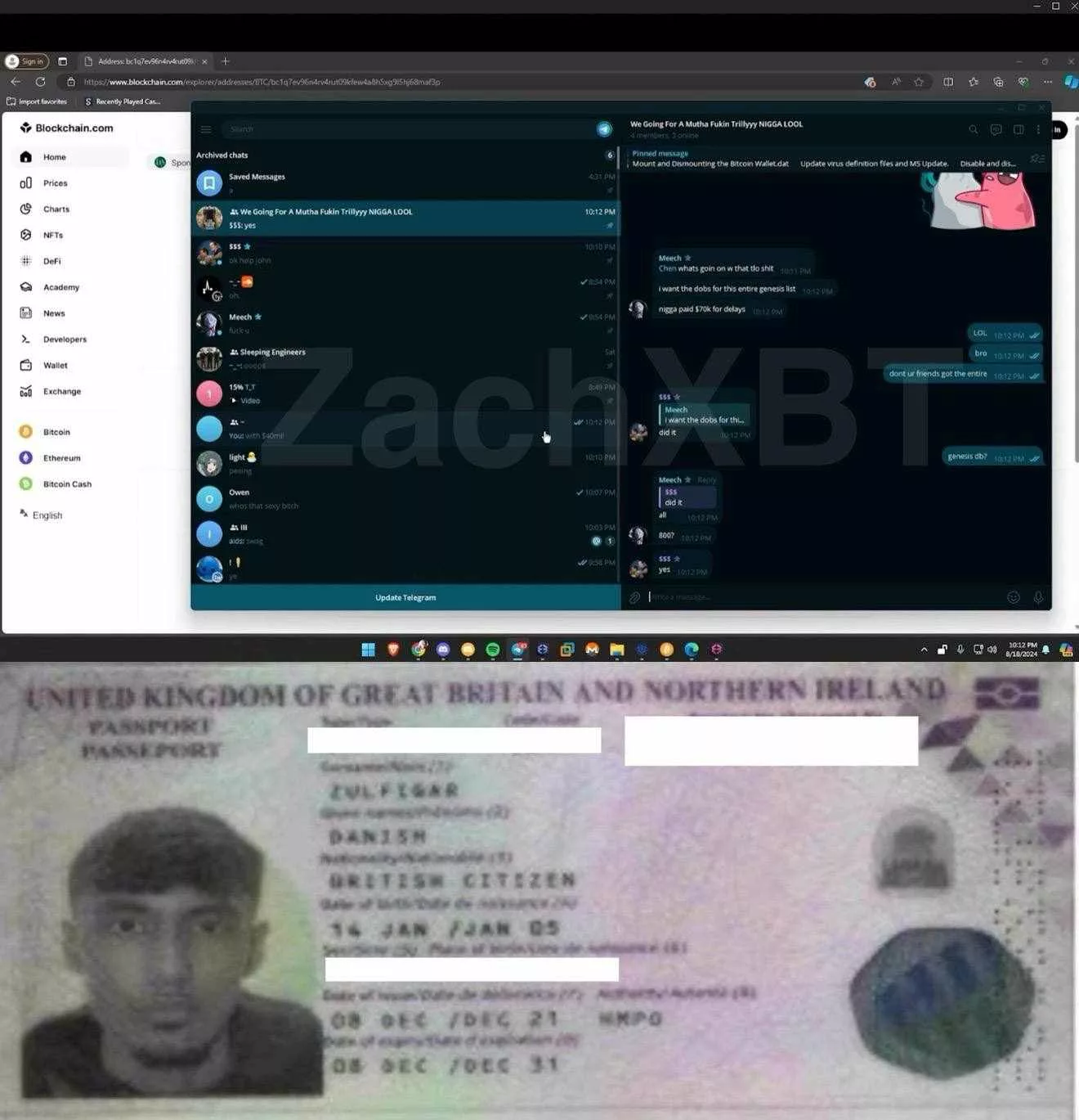 online as “Danny” or “Meech,”