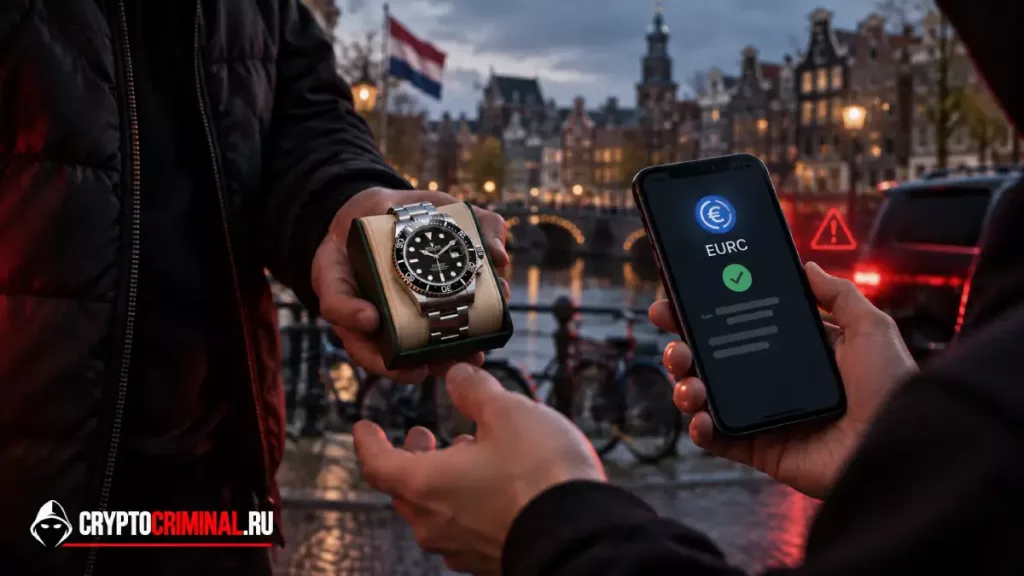 Мошенничество с поддельными EURC в Нидерландах при продаже часов Rolex