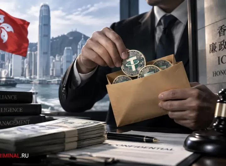 Банкир из Гонконга получил четыре года тюрьмы за взятки в USDT