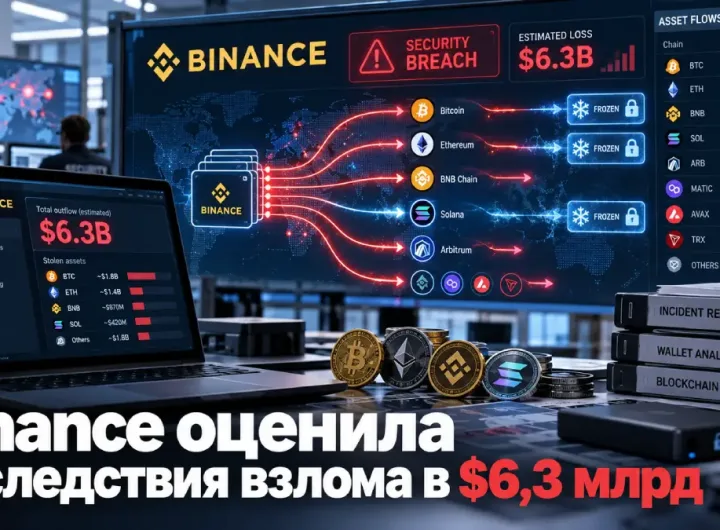Схема движения криптоактивов после взлома Binance на $6,3 млрд