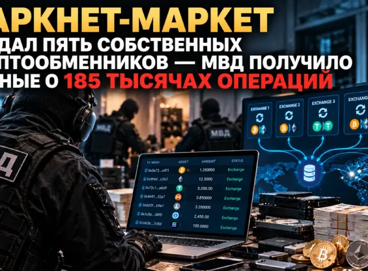 Сотрудники МВД исследуют криптообменную инфраструктуру даркнет-маркета и данные транзакций