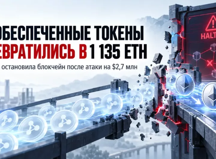 Обложка материала о взломе Initia и выводе около 1 135 ETH после создания необеспеченных токенов