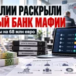 Обложка материала о расследовании тайного банка мафии в Италии и переводах на 68 млн евро