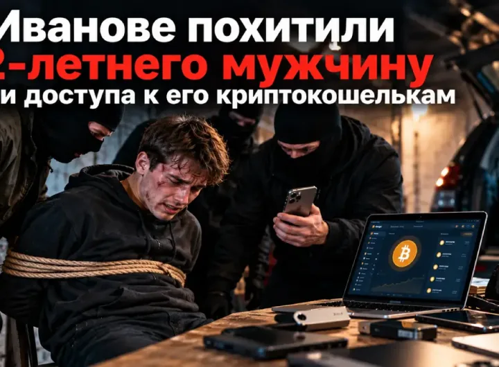Похищение молодого мужчины с требованием доступа к криптокошелькам