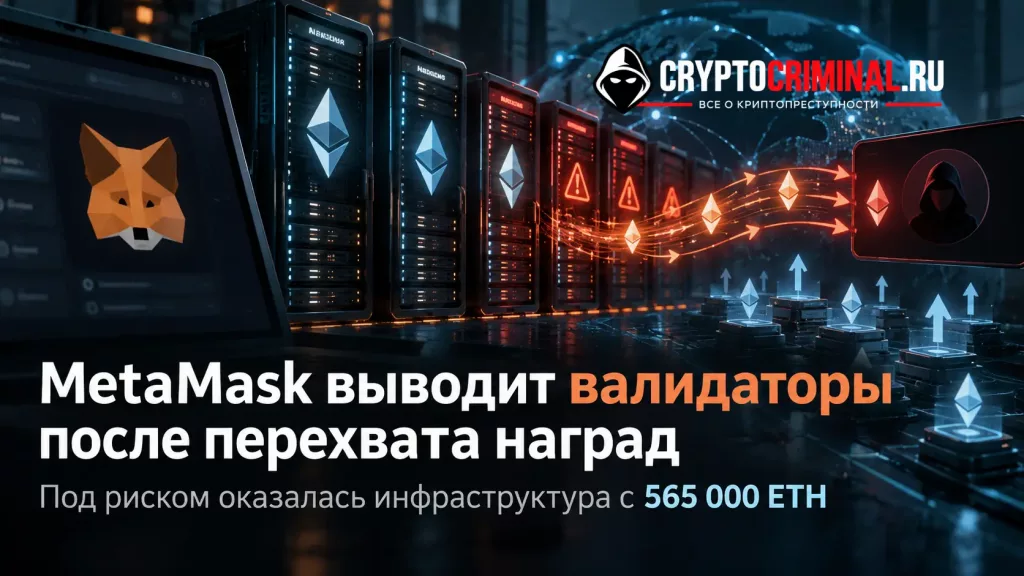 MetaMask выводит валидаторы после перехвата наград, под риском инфраструктура с 565 000 ETH